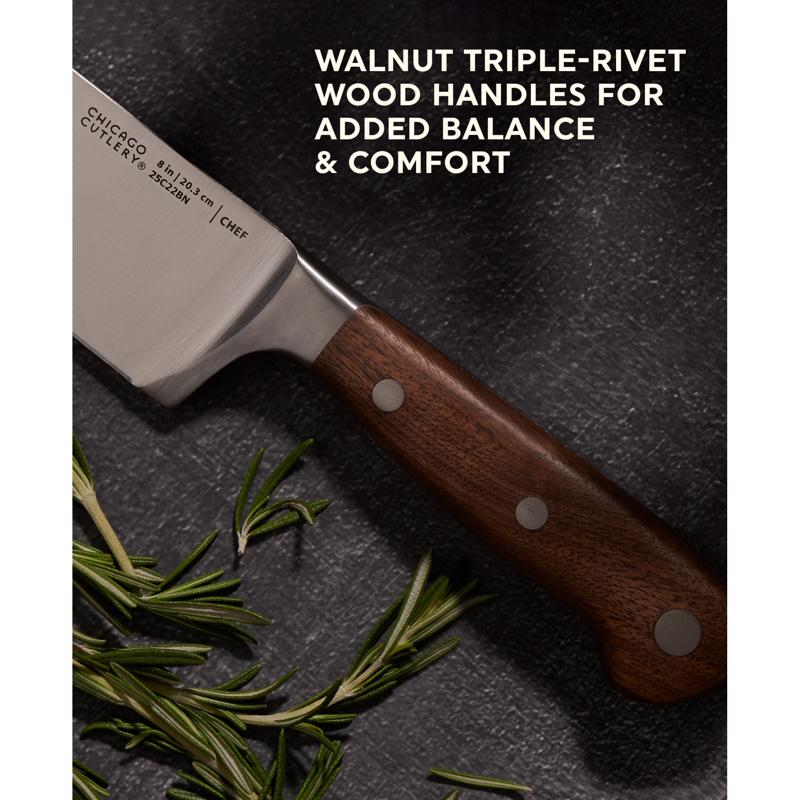 Chicago Cutlery Stainless Steel Block Knife Set 12 pc