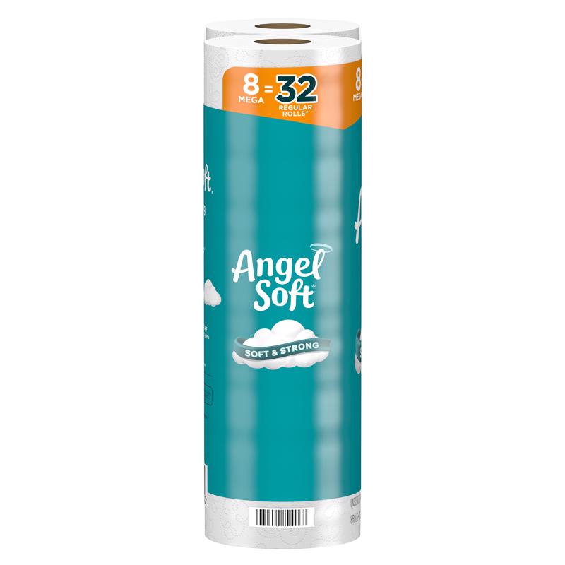 Angel Soft Toilet Paper 8 Rolls 320 sheet 4 in.