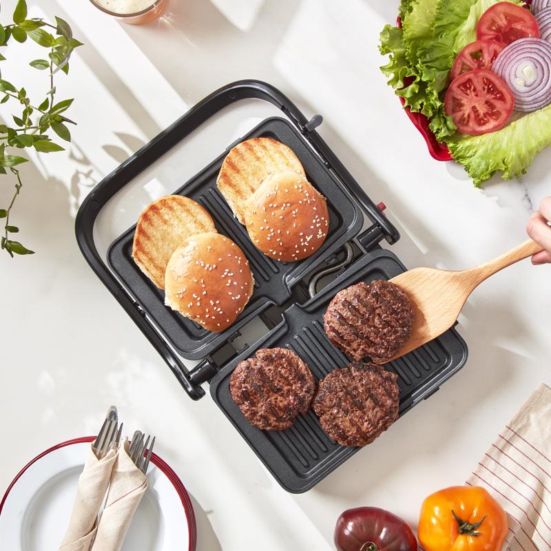 Dash Multimaker 11 in. L X 9 in. W Aluminum Nonstick Surface Black Griddles