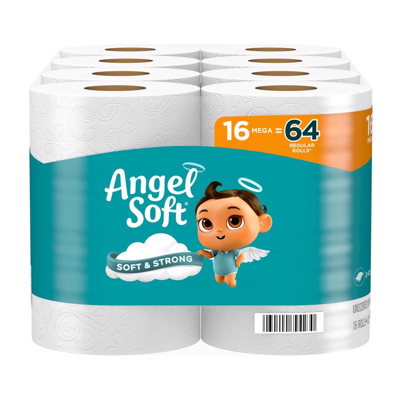 Angel Soft Toilet Paper 16 Rolls 320 sheet