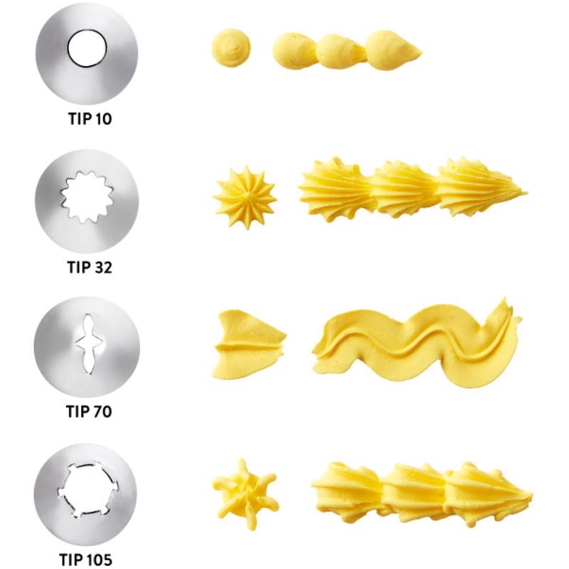 Wilton Stainless Steel Piping Tips 4 pc