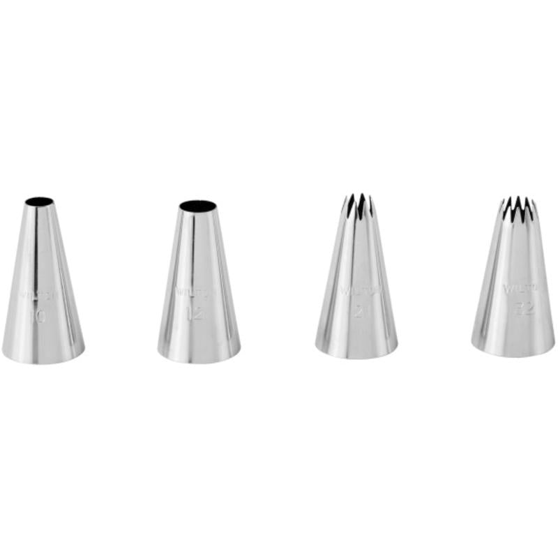 Wilton Stainless Steel Large Piping Tips 4 pc