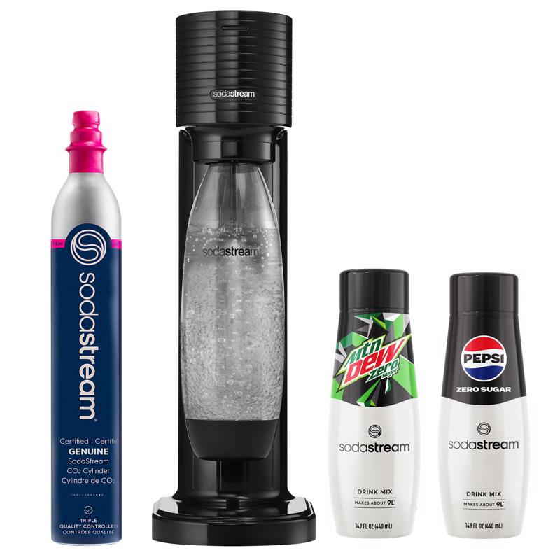 SodaStream Black 1 L Sparkling Water Maker Kit 1 pk