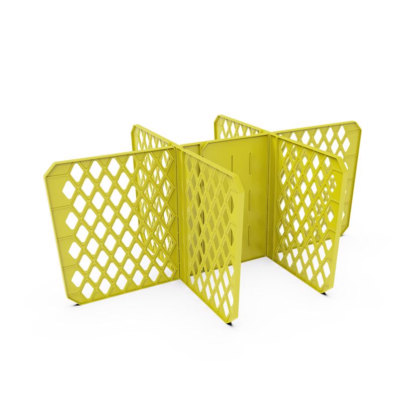 Organize-it 27gal Divider Yellow Organizer Bin 15 in. H X 8 in. W X 2 in. D