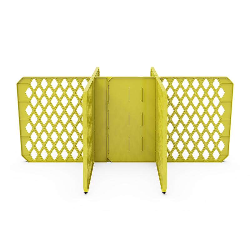Organize-it 27gal Divider Yellow Organizer Bin 15 in. H X 8 in. W X 2 in. D