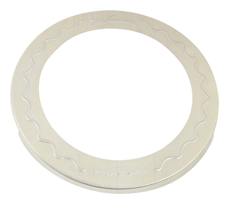 Mrs. Anderson's Baking Baking 10 in. L Pie Crust Shield Silver