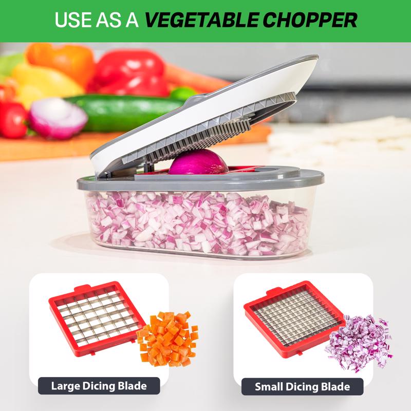 Chopzilla Gray Plastic/Stainless Steel Food Chopper