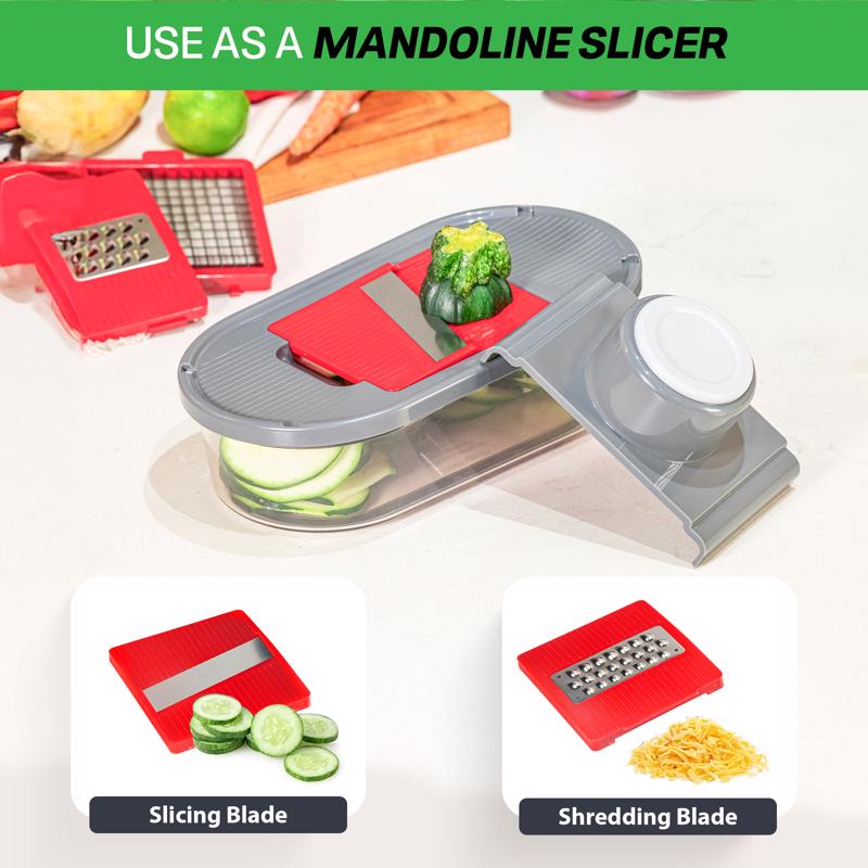 Chopzilla Gray Plastic/Stainless Steel Food Chopper