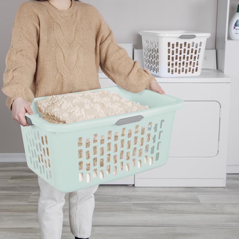 Sterilite White Plastic Laundry Basket