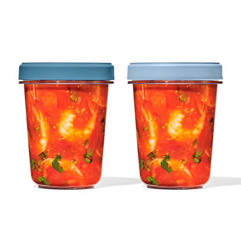 OXO Good Grips 32 oz Blue/Clear Food Storage Container Set 1 pk