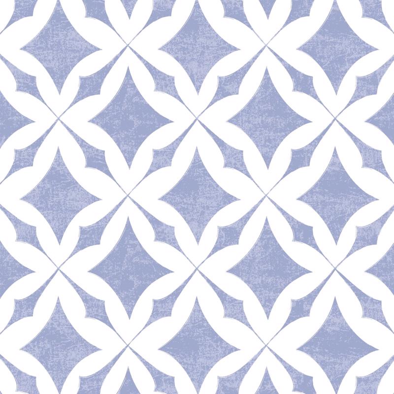 Con-Tact Vintage Trellis 9 ft. L X 18 in. W Blue Shelf Liner