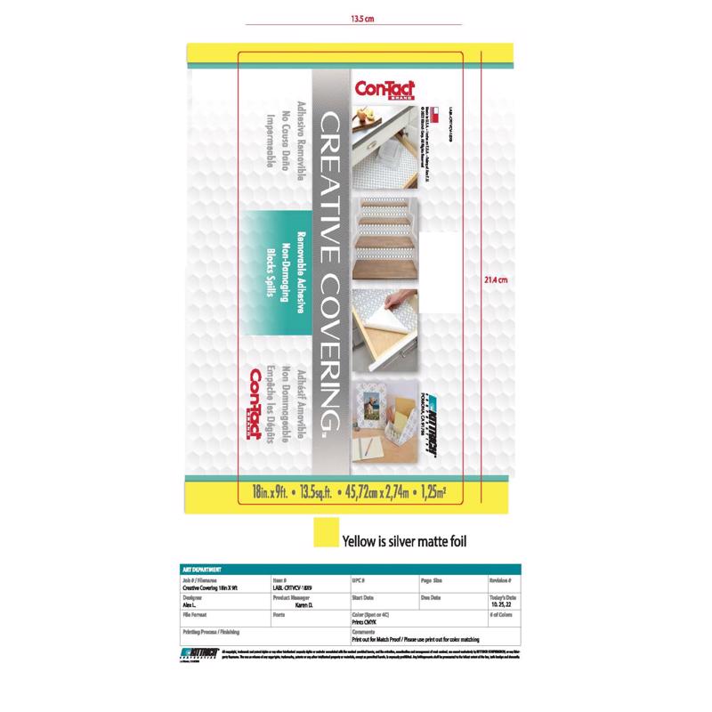Con-Tact 9 ft. L X 18 in. W Pink Shelf Liner