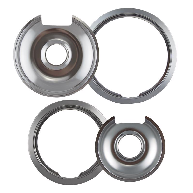Range Kleen Steel Drip Pans and Trim Rings