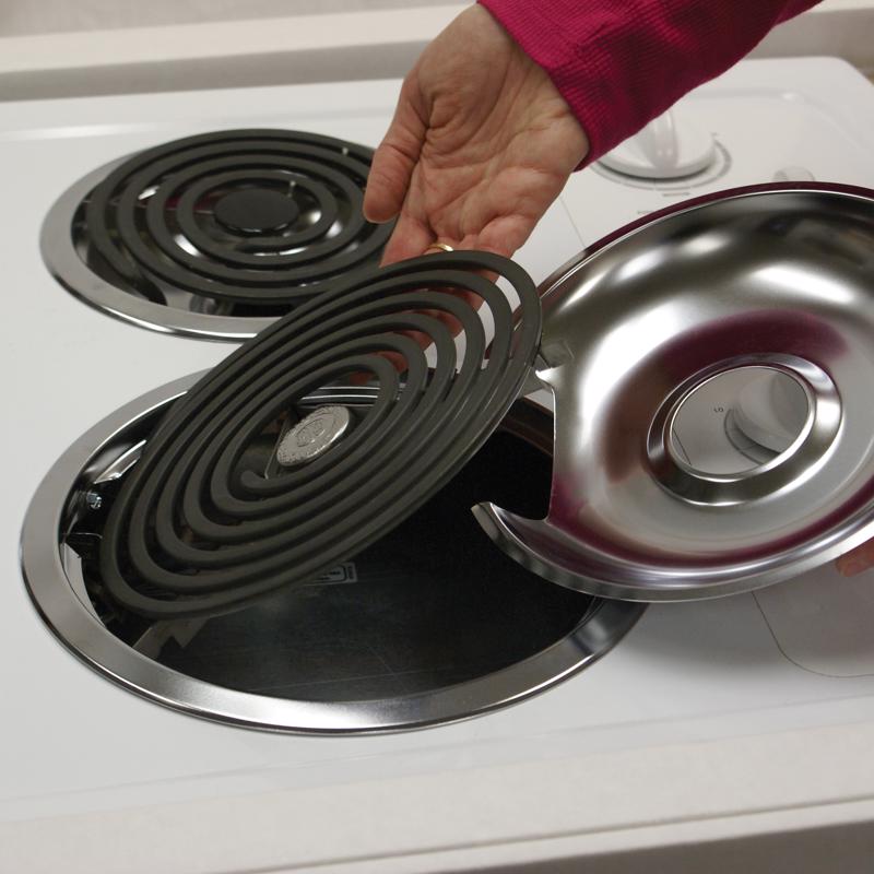 Range Kleen Steel Drip Pans and Trim Rings