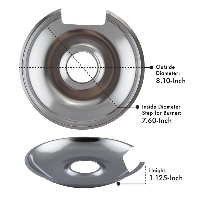Range Kleen Steel Drip Pans and Trim Rings
