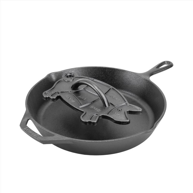 Lodge Cast Iron Bacon Press 5.5 in. Black