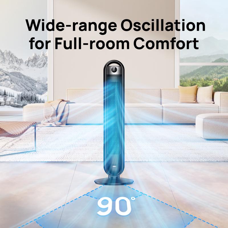 Dreo 36 in. H 6 speed Oscillating Digital Tower Fan With Remote Remote Control