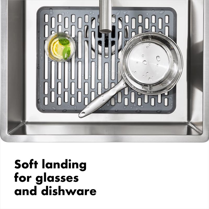 OXO Good Grips 16 in. L X 12 in. W X 1 in. H Silicone Sink Mat
