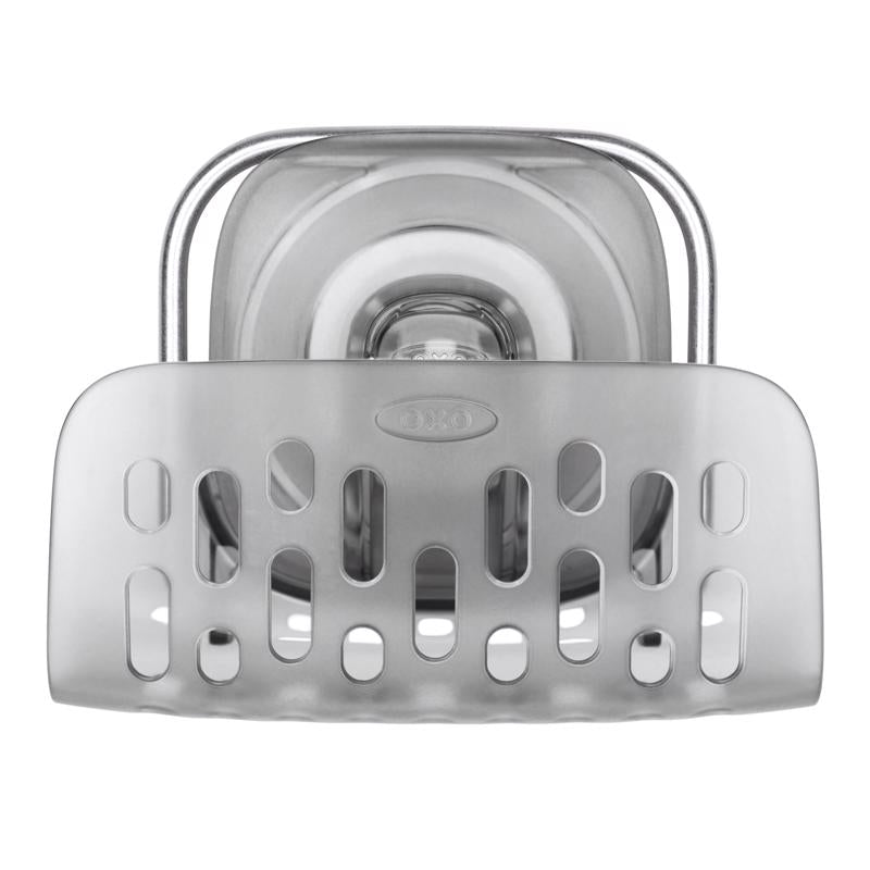 OXO Good Grips 3 in. L X 4 in. W X 3 in. H Plastic/Stainless Steel Sponge Holder