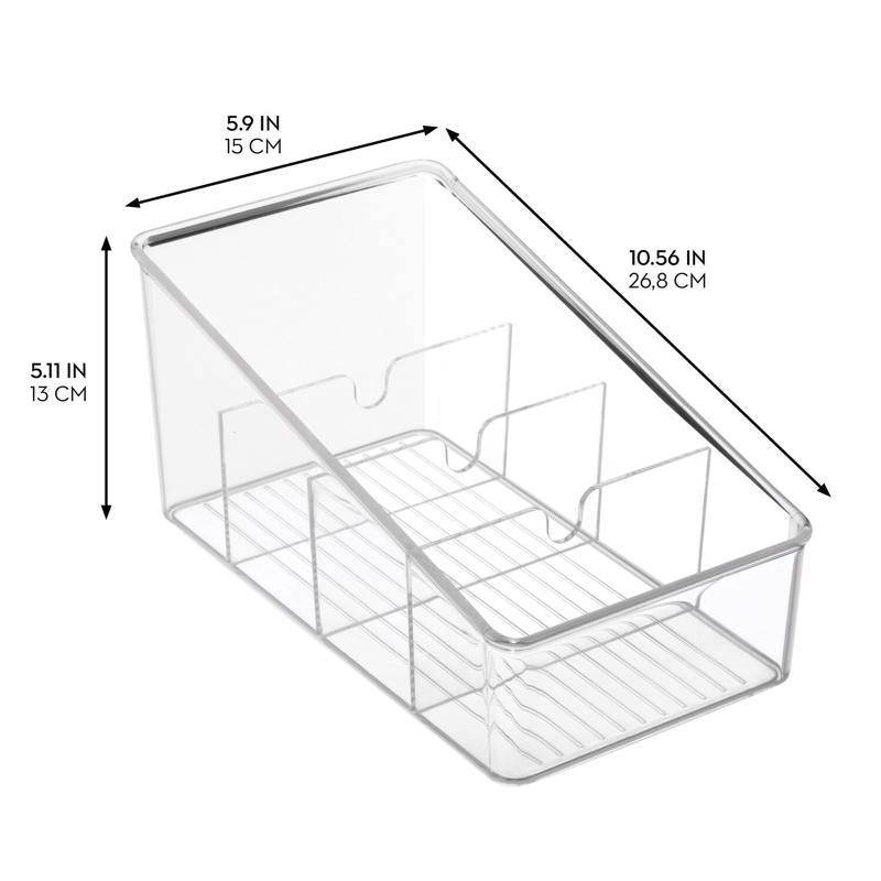 iDesign 5 in. H X 6 in. W X 11 in. D Plastic Packet Organizer