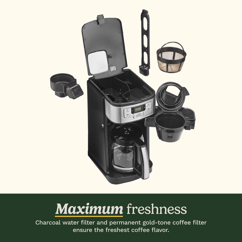 Cuisinart 12 cups Black Grind and Brew Coffee Maker
