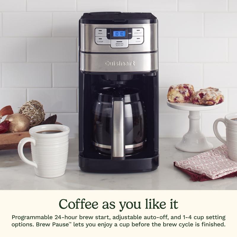 Cuisinart 12 cups Black Grind and Brew Coffee Maker
