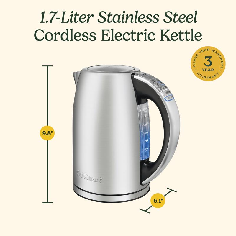 Cuisinart 1.7 L Silver Electric Kettle