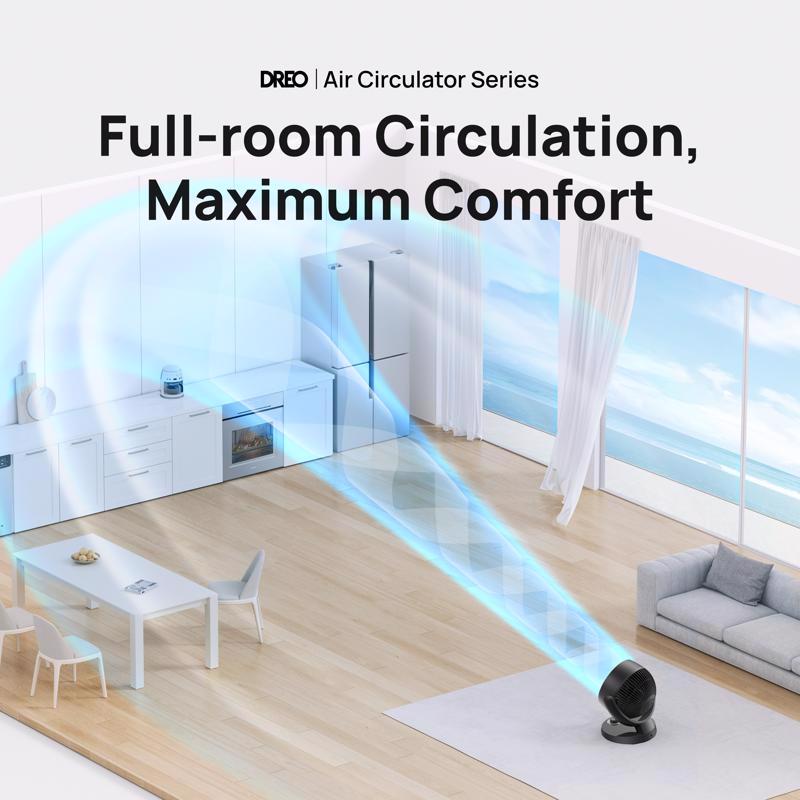 Dreo 11.81 in. H X 7 in. D 3 each Air Circulator Fan