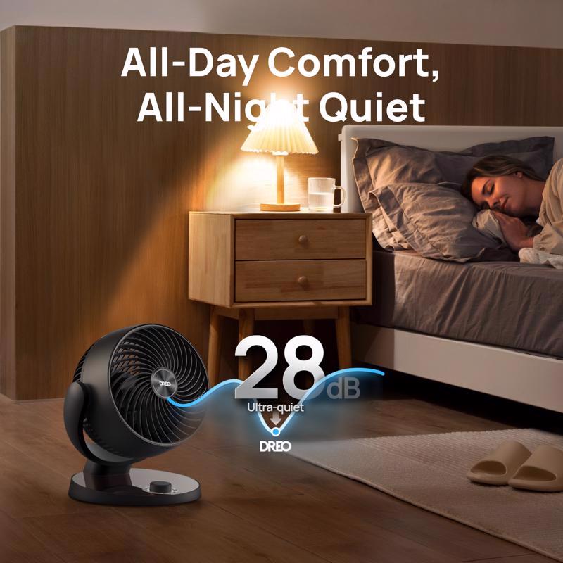 Dreo 11.81 in. H X 7 in. D 3 each Air Circulator Fan