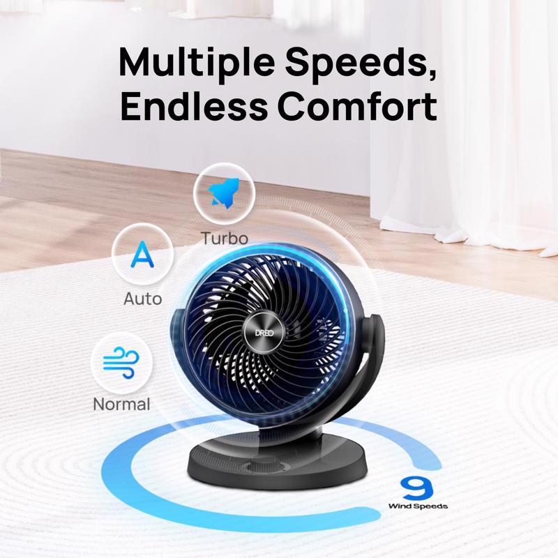 Dreo 11.81 in. H X 7 in. D 3 each Air Circulator Fan