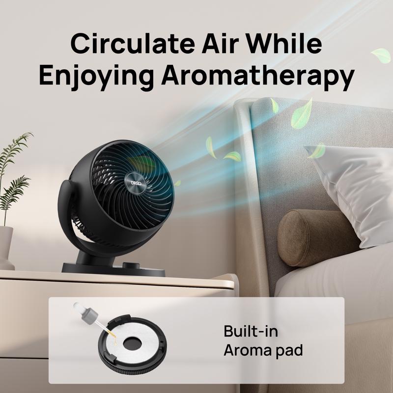 Dreo 11.81 in. H X 7 in. D 3 each Air Circulator Fan
