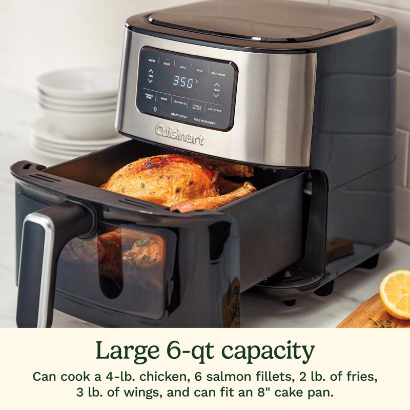 Cuisinart Black/Silver 6 qt Programmable Digital Air Fryer