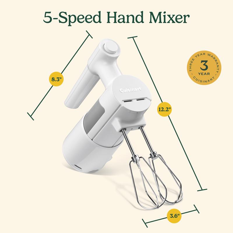 Cuisinart White 5 speed Hand Food Mixer