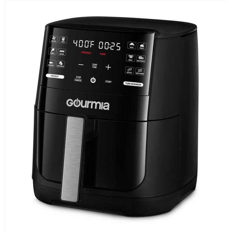 Gourmia Black 6 qt Programmable Digital Air Fryer