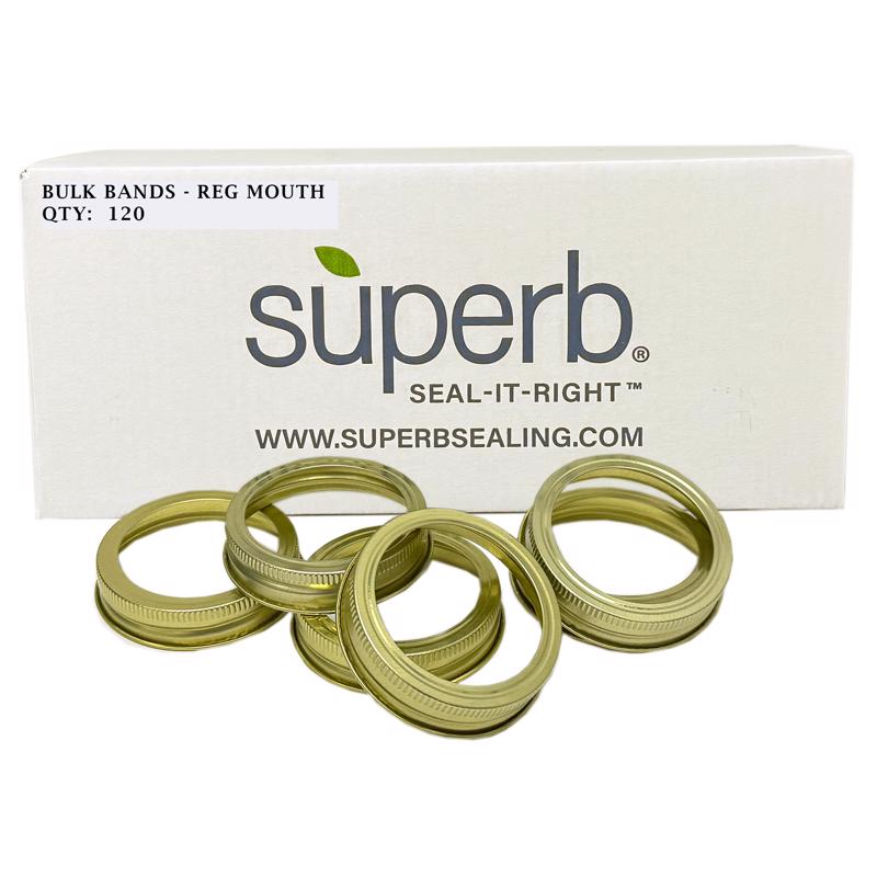 Superb Regular Mouth Canning Rings 120 pk