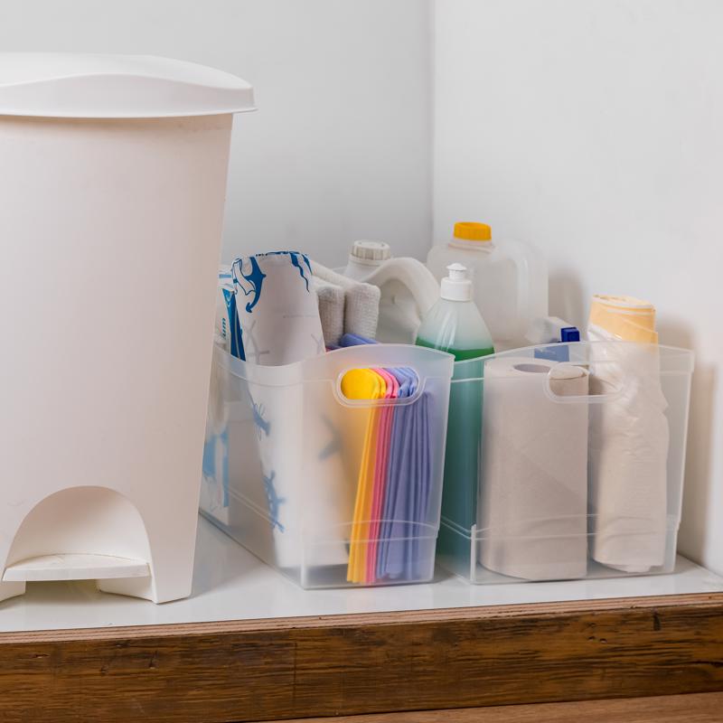 Starplast Clear Storage Bin with Handles