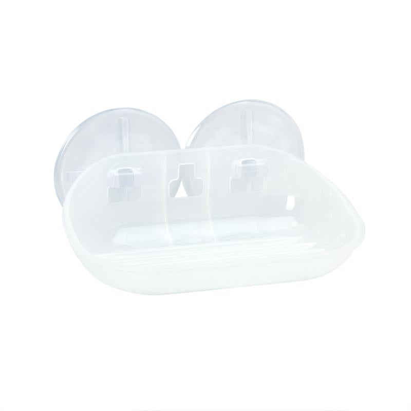 Zenna Home Frost Clear Plastic Soap Dish