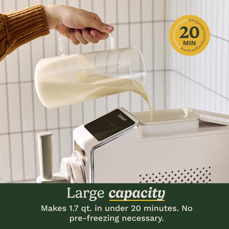 Cuisinart White 1.7 qt Frozen Dessert Maker 17.83 in. H X 7 in. W X 18.42 in. L
