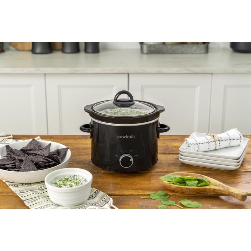 Crockpot 2 qt Black Stoneware Slow Cooker