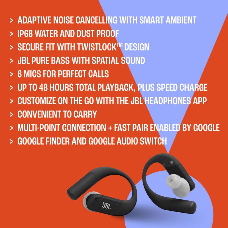 JBL Endurance Peak 4 Wireless Bluetooth TW NC Waterproof Sport Earbuds