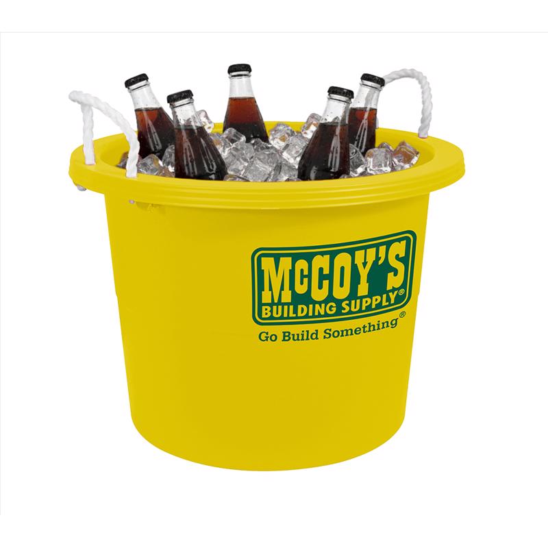 McCoy's 17.8 gal Yellow Utility Tote 16.75 in. H X 22.5 in. W X 22.5 in. D
