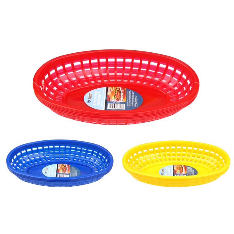 Diamond Visions Assorted ABS Plastic Food Basket
