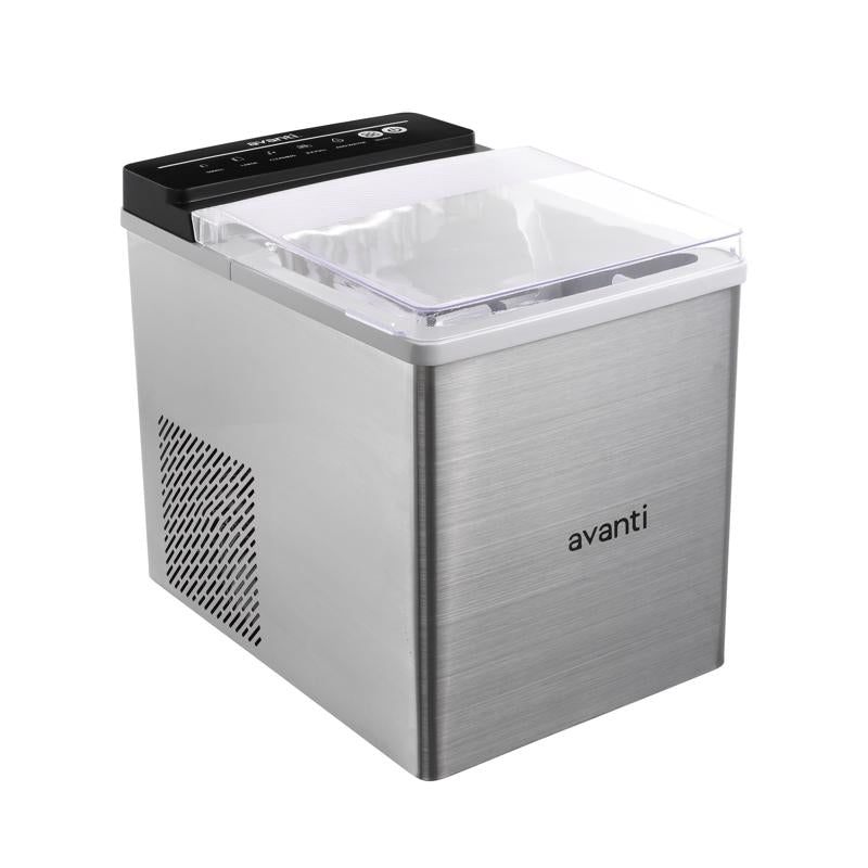 Avanti Speedy Ice Countertop Bullet 33 lb Stainless Steel Ice Maker 120 W