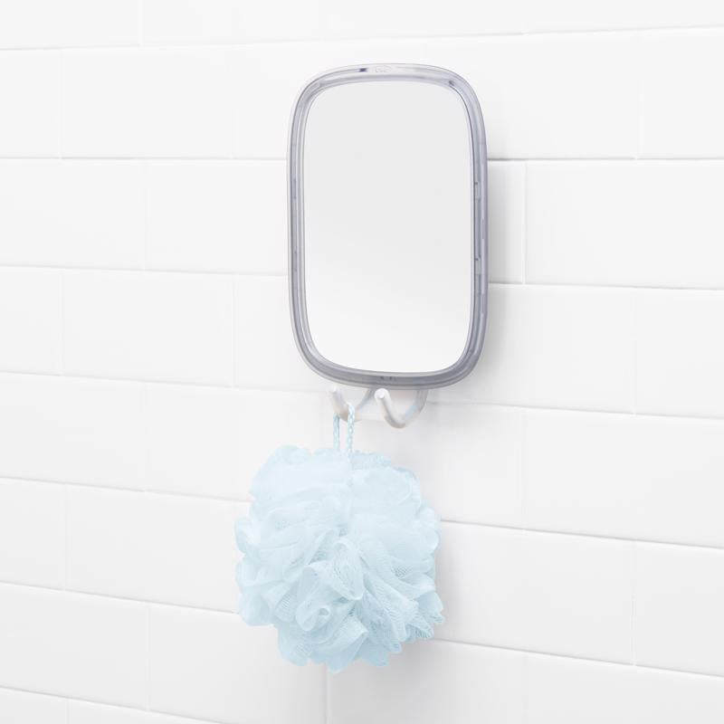 OXO Good Grips 13 in. H X 7 in. W Portable Shower Mirror Silver