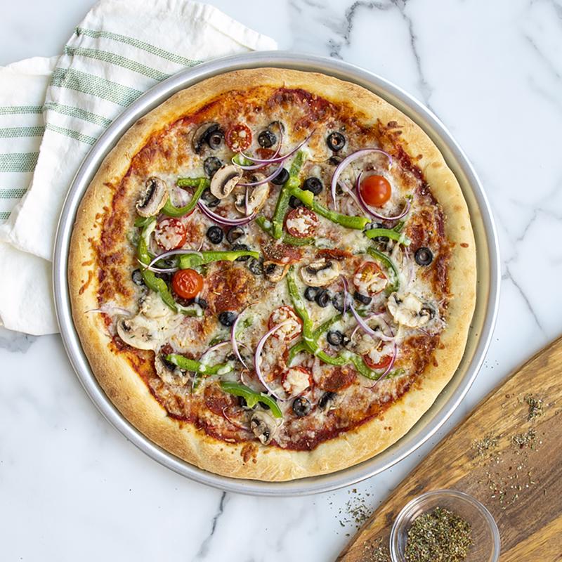 Nordic Ware 15 in. Round Pizza Pan Silver