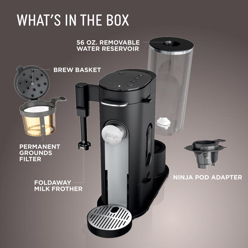Ninja 24 oz Black Single Serve Coffee Maker