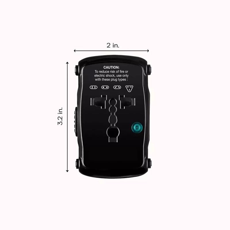 TravelSmart Type A/B/C/E/F/G/I For Worldwide All-In-One Adapter