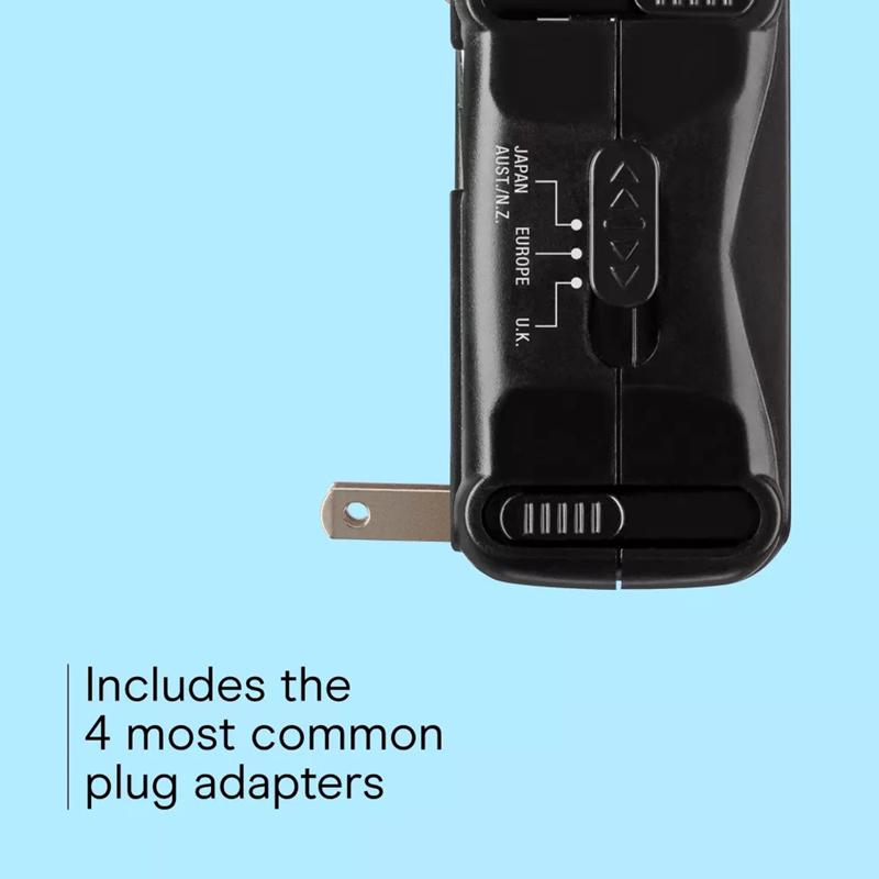 TravelSmart Type A/B/C/E/F/G/I For Worldwide All-In-One Adapter