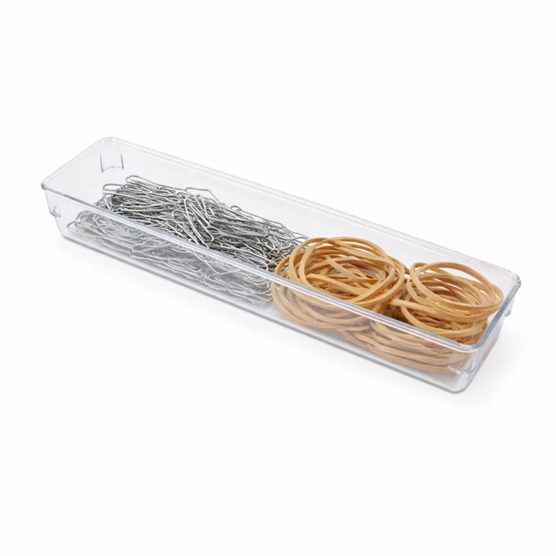 Core Home 13 in. L X 3 in. W X 2 in. H Clear Organizer