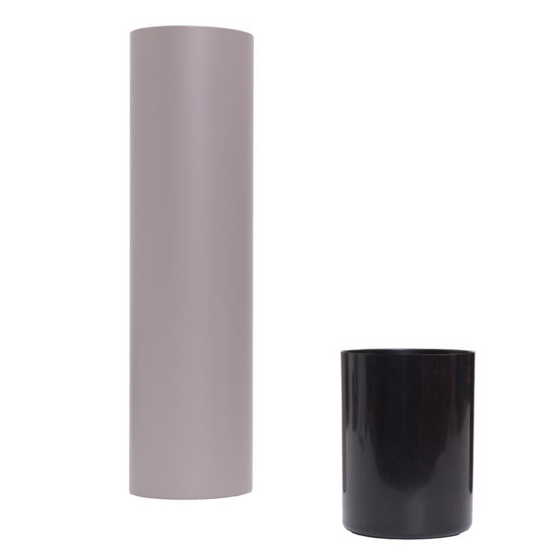 Zenna Home Toilet Bowl Brush & Holder Gray